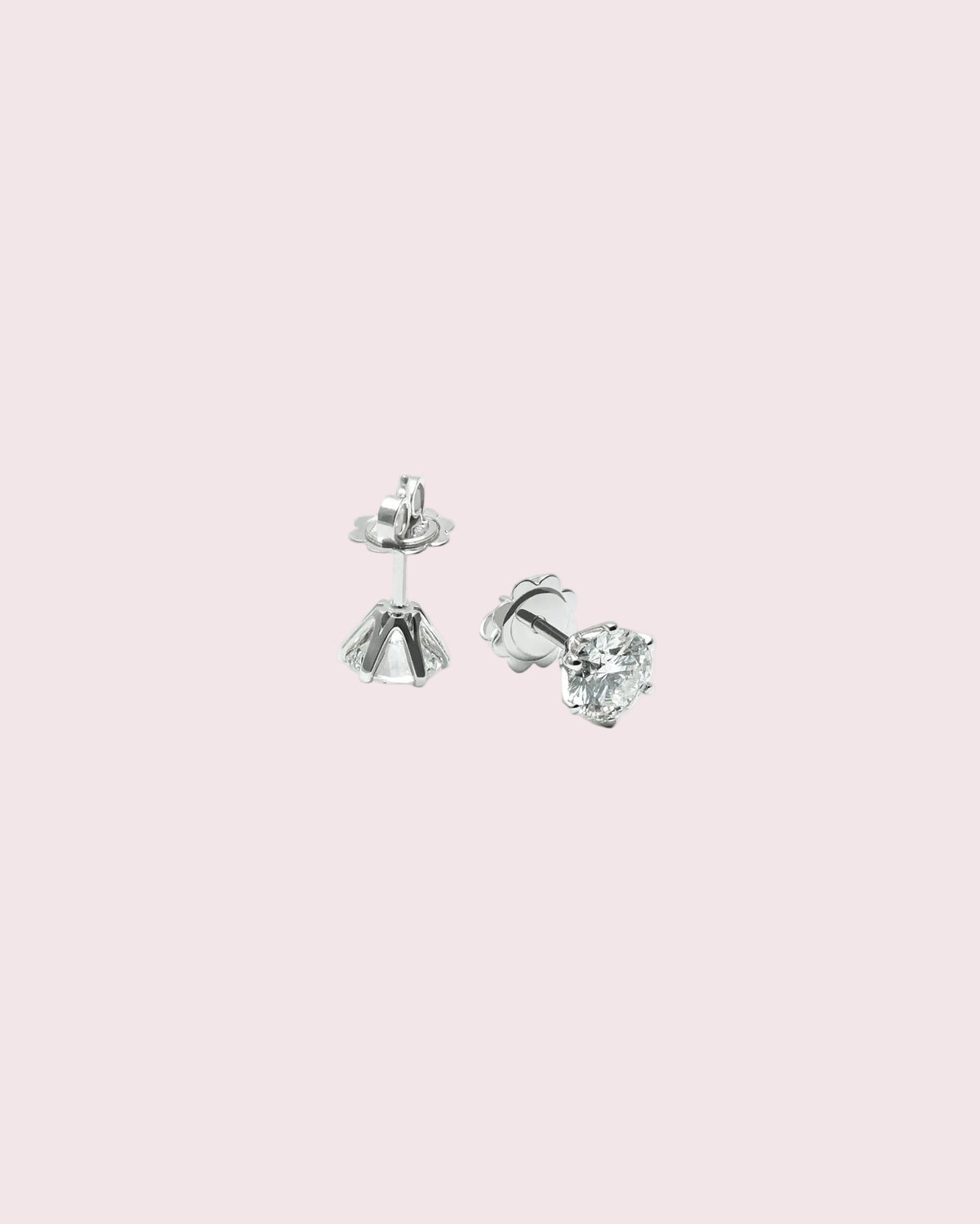 Lab diamond studs