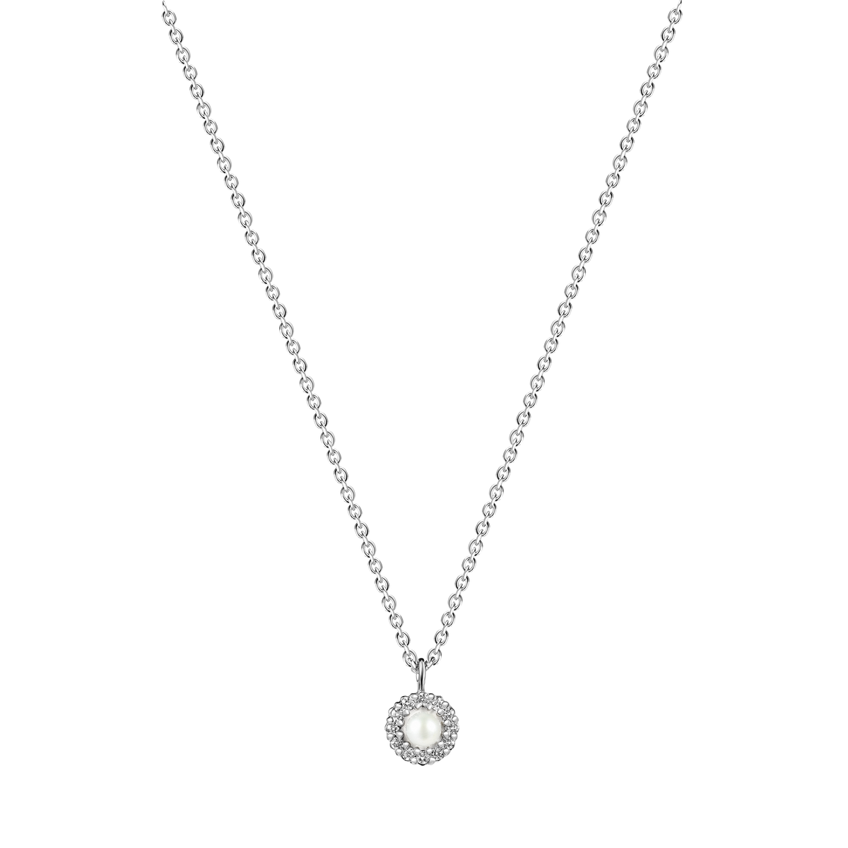 Pearl Dimond Pave Pendant