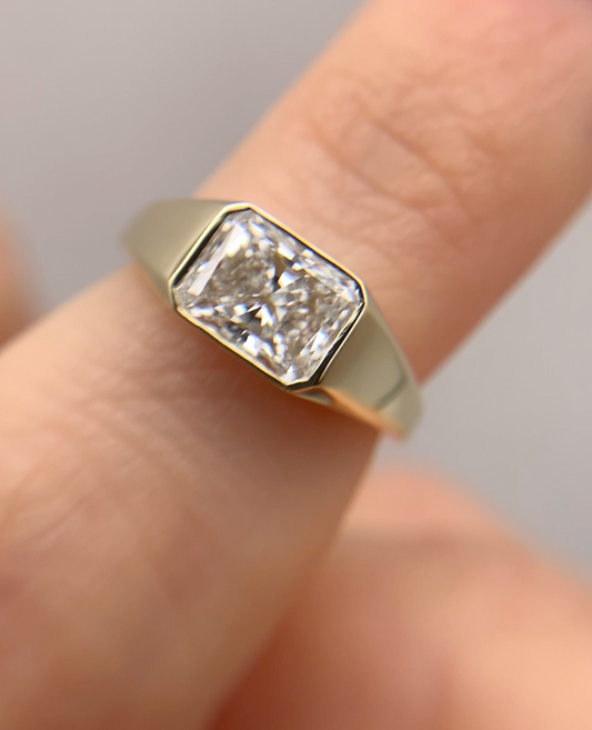 Pinky Diamond Signet