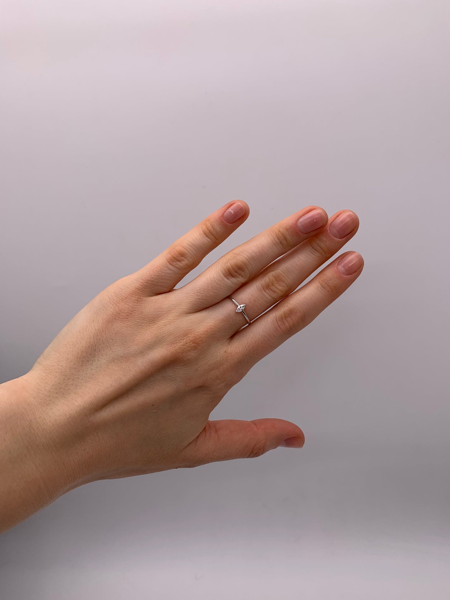 Marqise Lab Diamond Ring