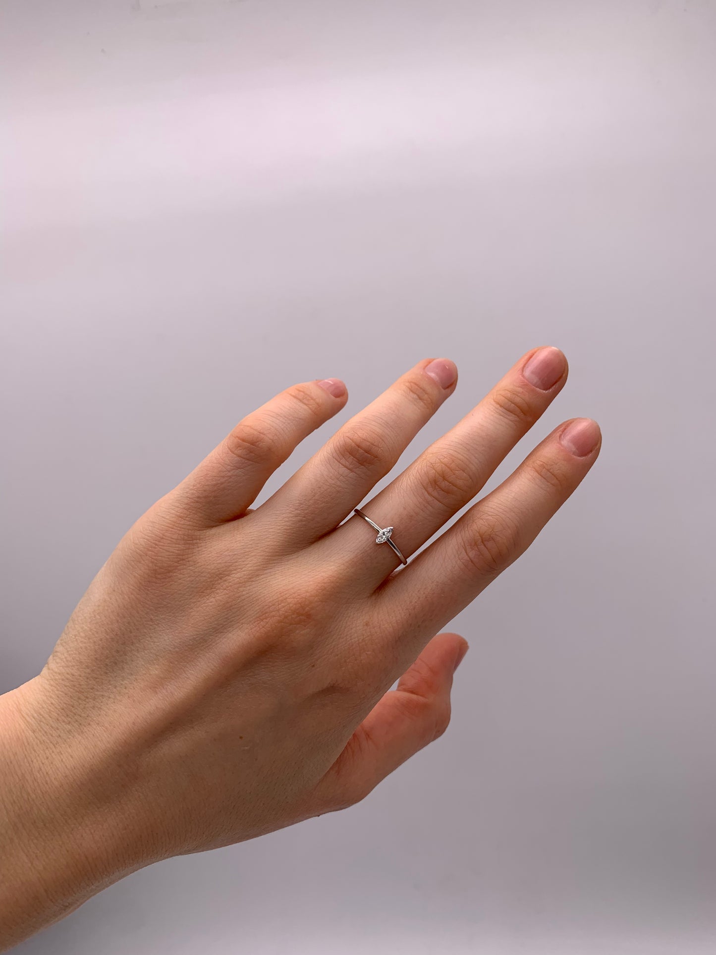 Marqise Lab Diamond Ring