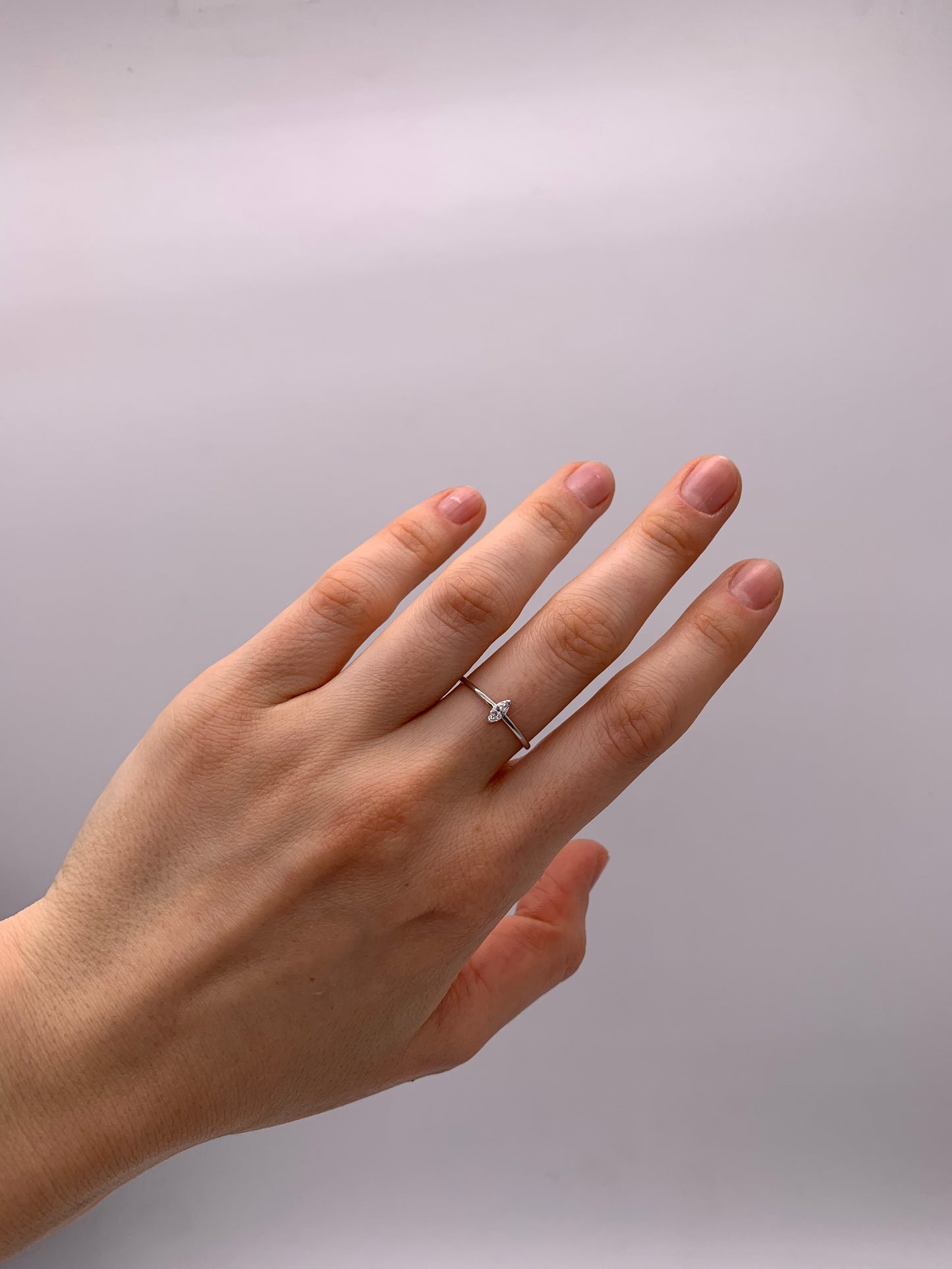 Marqise Lab Diamond Ring