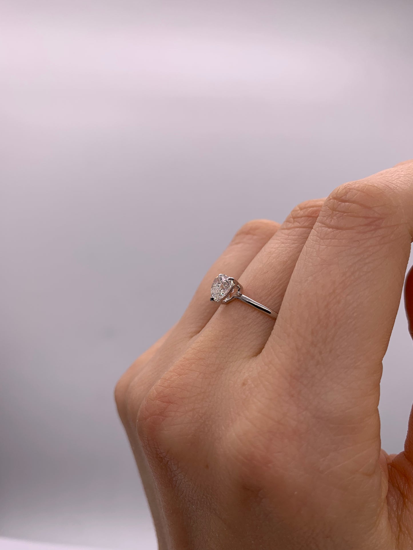 Heart Lab Diamond Ring