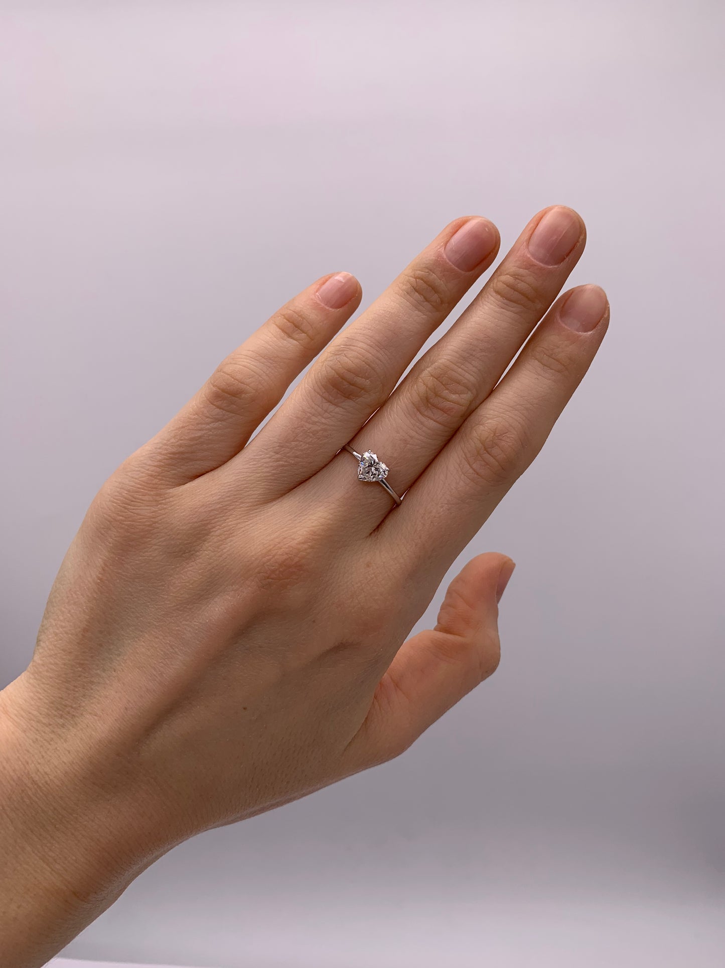 Heart Lab Diamond Ring