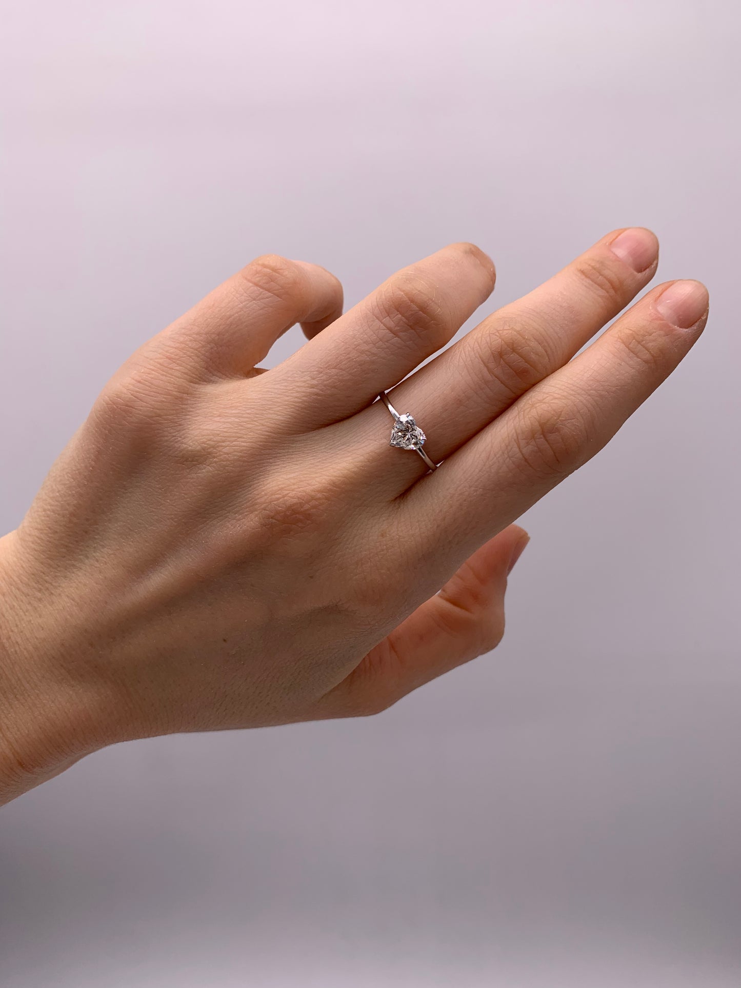Heart Lab Diamond Ring