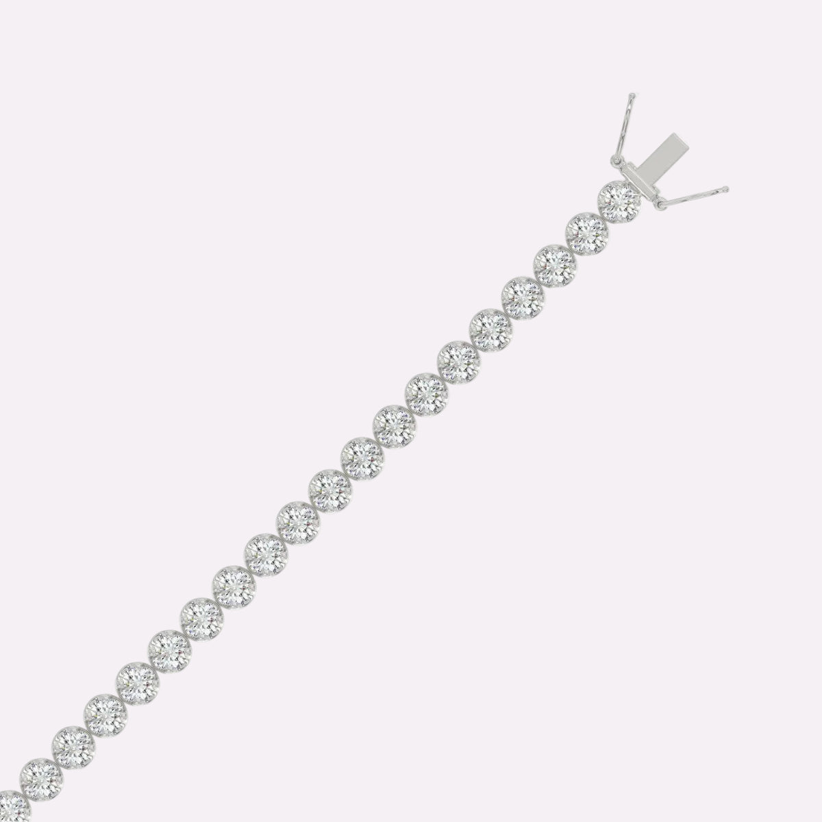 Tennis bracelet lab-diamonds frame setting