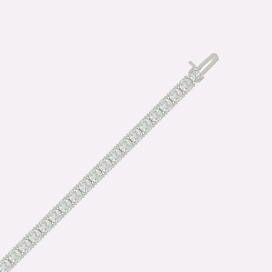 Tennis bracelet lab-diamonds prong setting