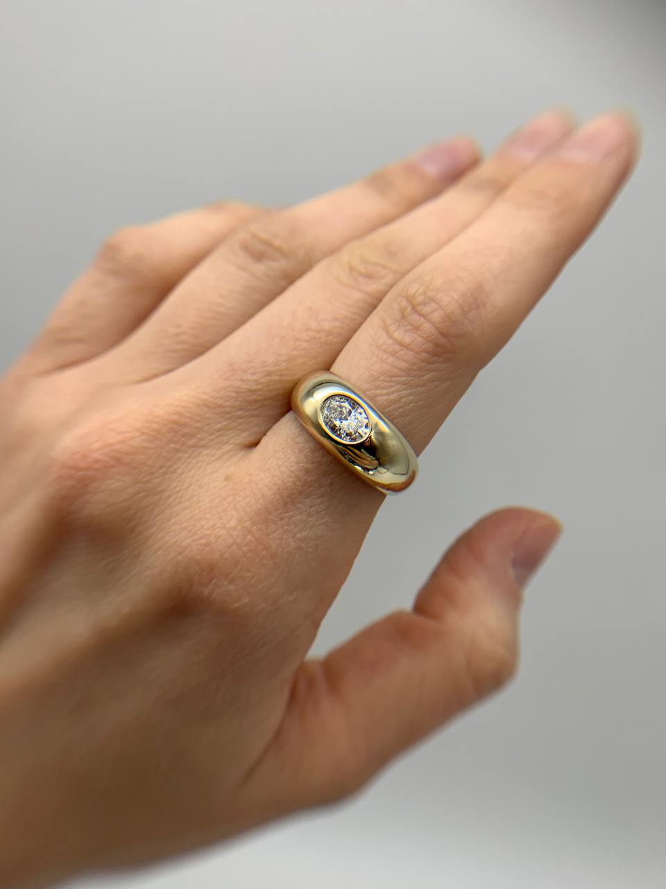 Bold Diamond Signet