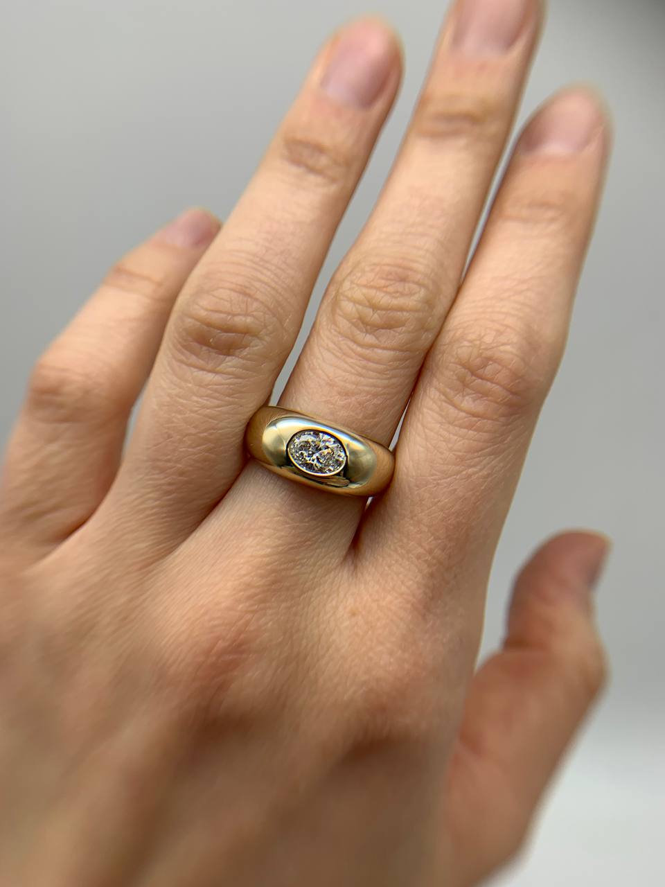 Bold Diamond Signet