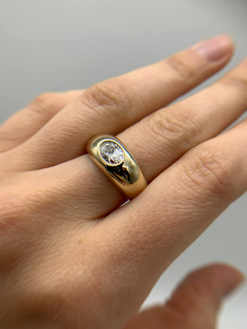 Bold Diamond Signet