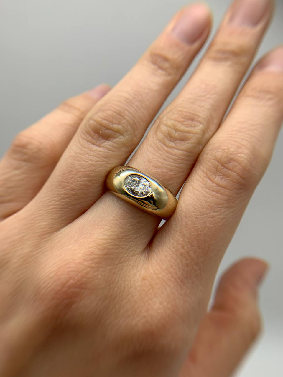 Bold Diamond Signet