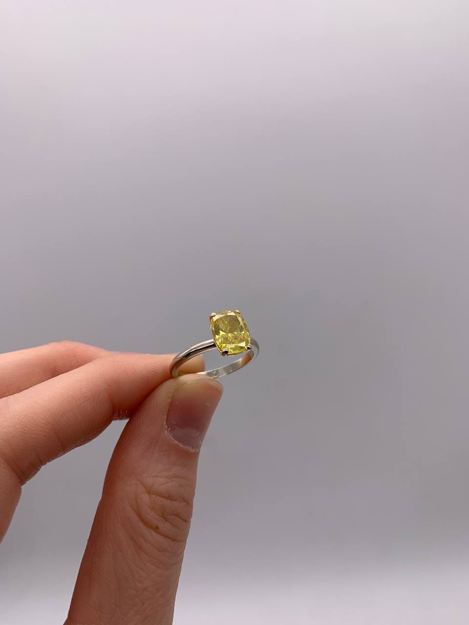 Yellow Diamond Solitar Ring