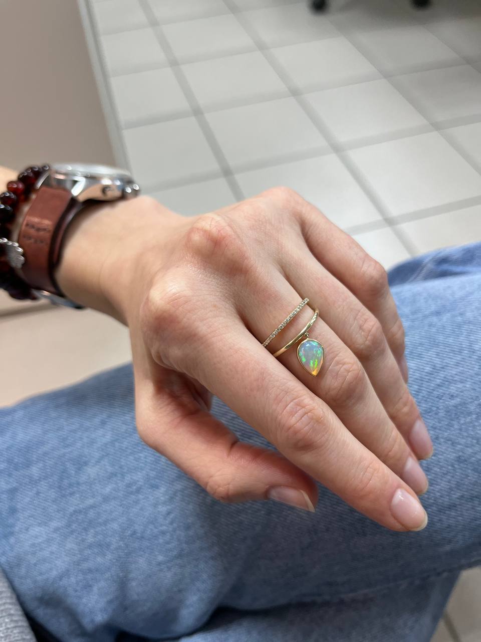 Trembling Opal Ring