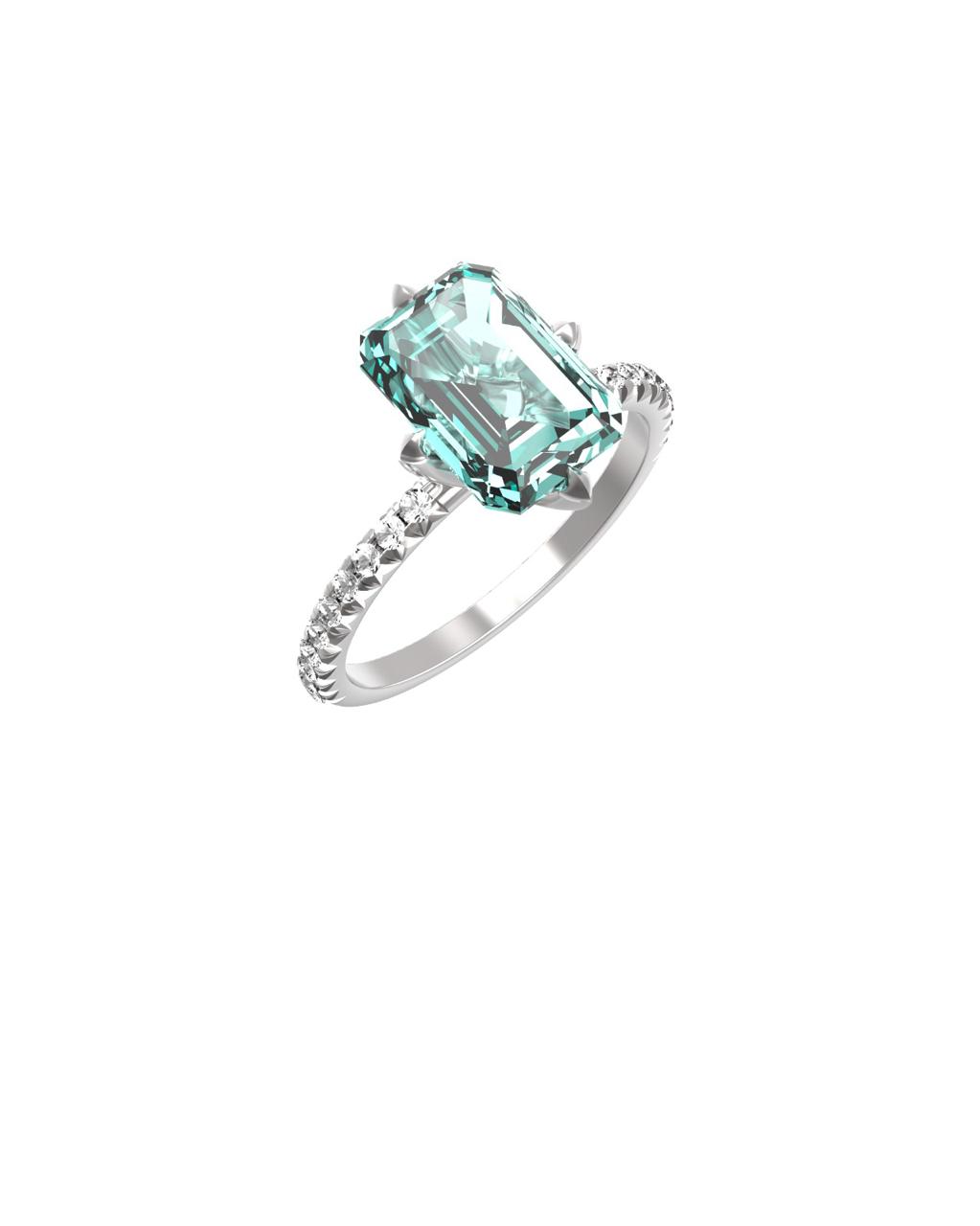 Emerald on Half-entity Ring