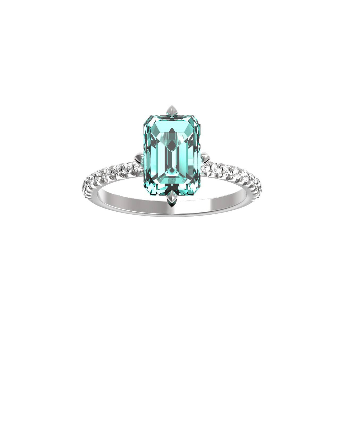 Emerald on Half-entity Ring