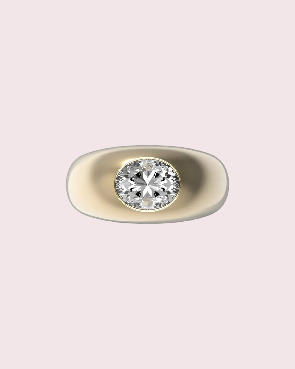 Bold Diamond Signet