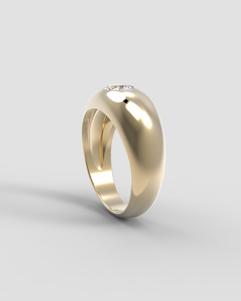 Bold Diamond Signet
